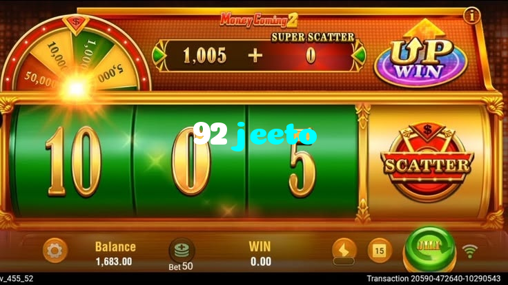 92 jeeto casino presented on mobile device in Pakistan with slots and live games